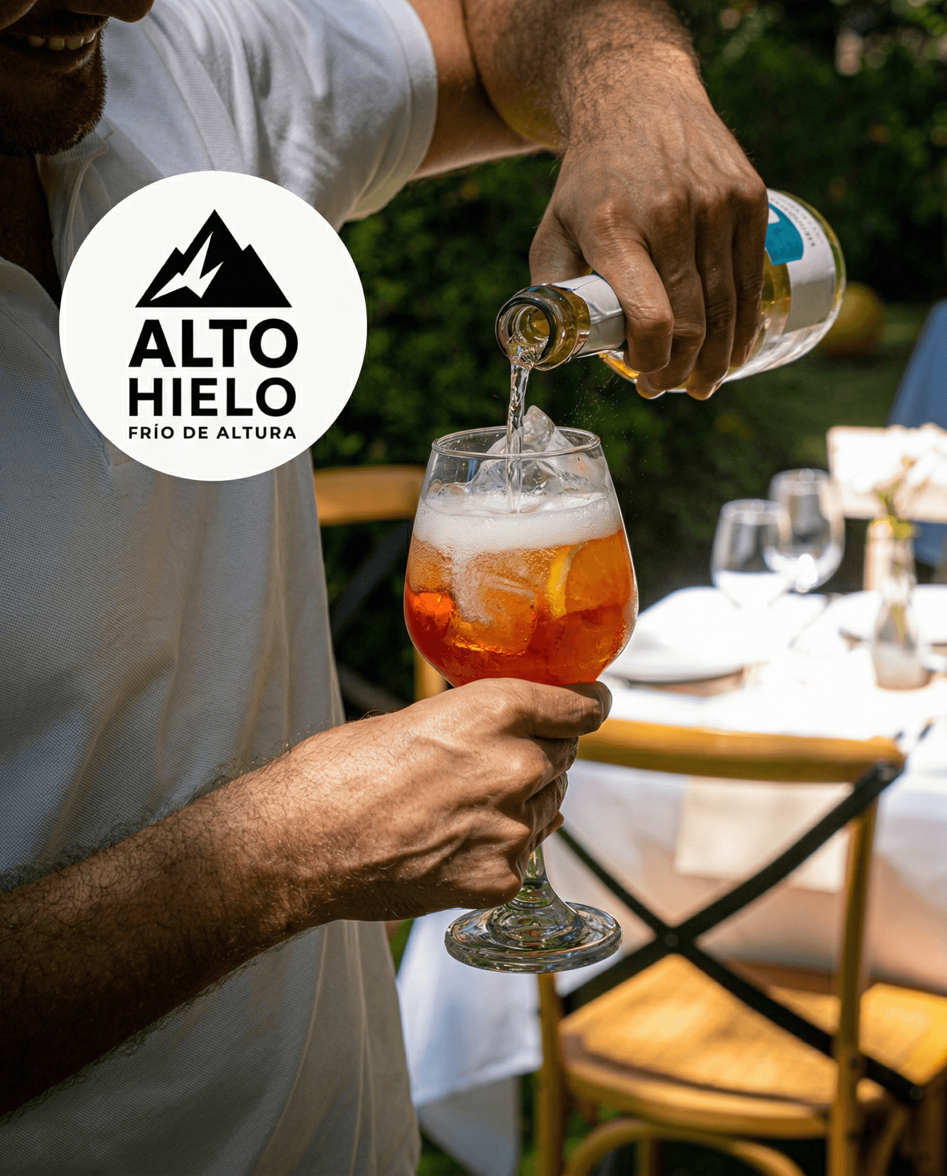 Servicio de trago con hielo Alto Hielo